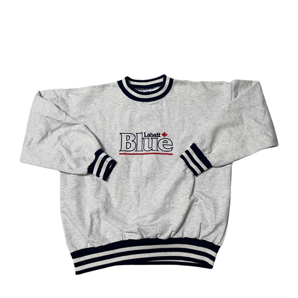Vintage 1990s Labatt Blue Canadian Beer Crewneck Sweatshirt